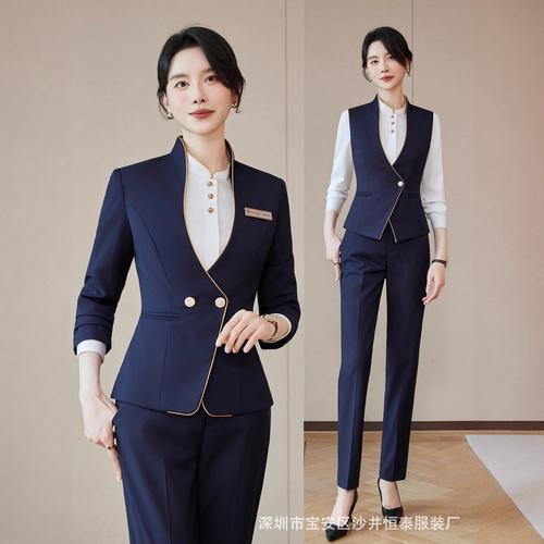东方韵致，专业风范——高端中式会务职业装西装套装解析